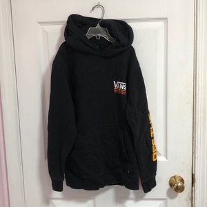 Vans Off The Wall Black Hoodie (EXCLUSIVE)